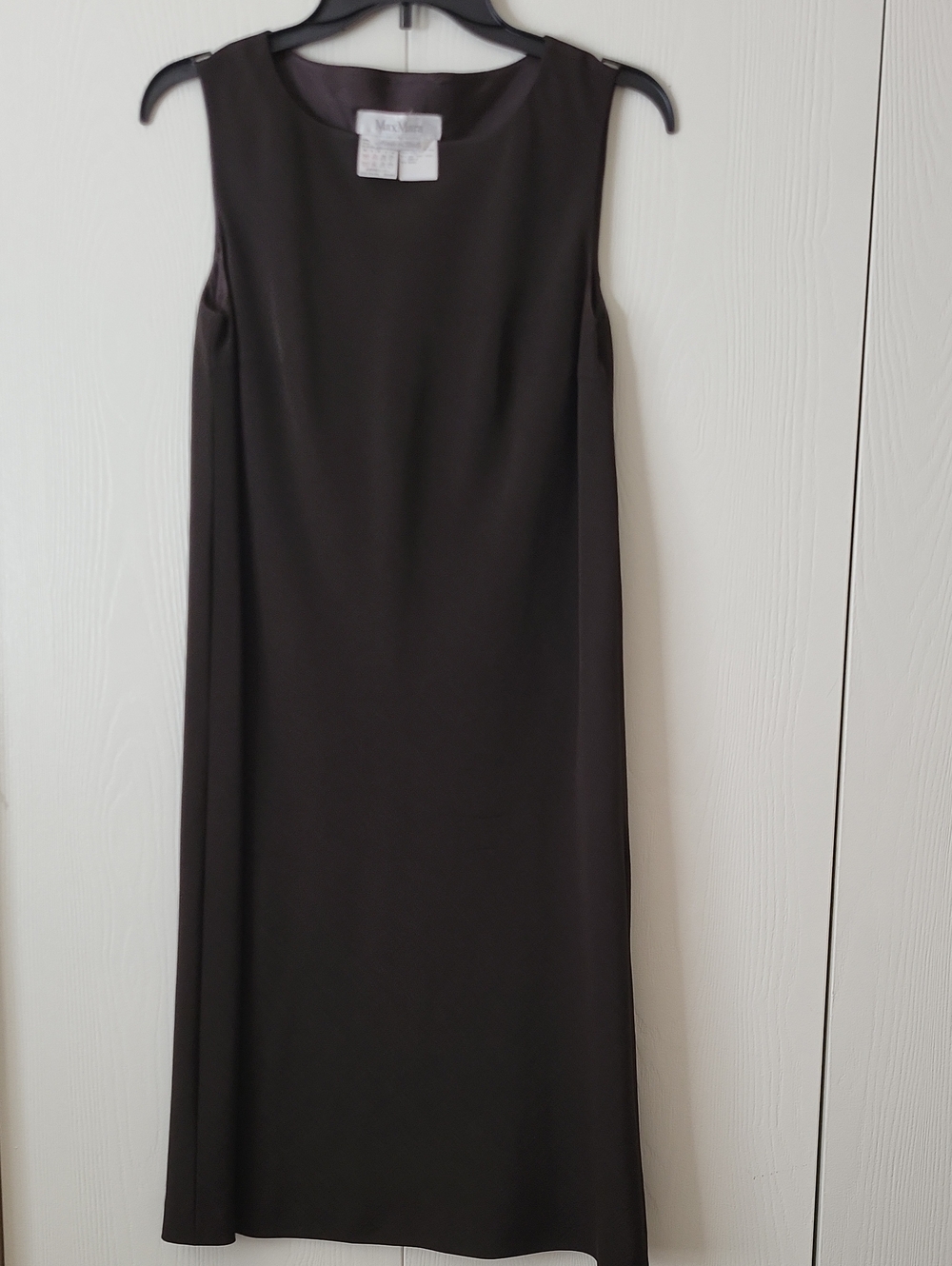 MaxMara Black Sleeveless Shift Dress